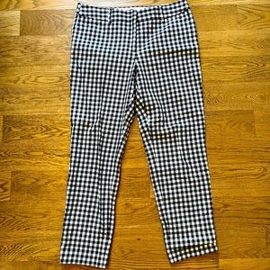 Talbot’s black and white checkered dress pants